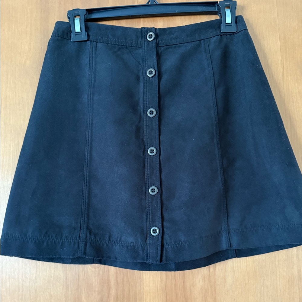 Hollister Suede Button Front Mini Skirt
